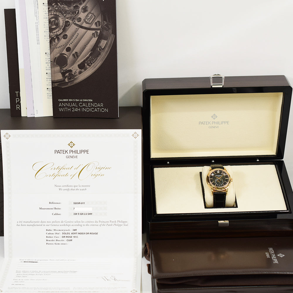 Patek Philippe Annual Calendar Moon Phase 40mm 5205R-011 – Black Dial