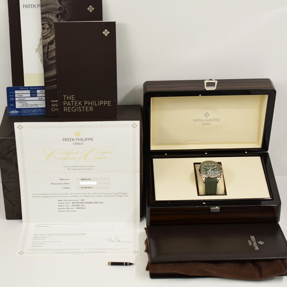 Patek Philippe Aquanaut Chronograph 42.2mm 5968G-010 – Green Dial