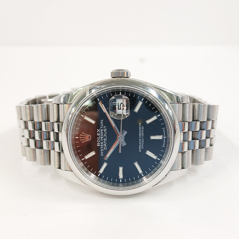 Rolex Datejust 36mm Steel Domed Bezel 126200 – Black Dial