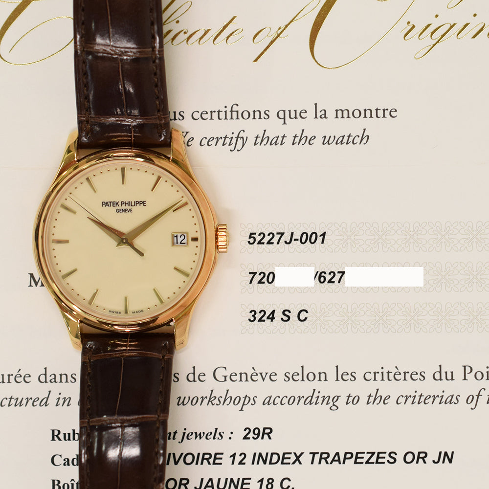 Patek Philippe Calatrava 39mm 5227J-001 – Ivory Dial