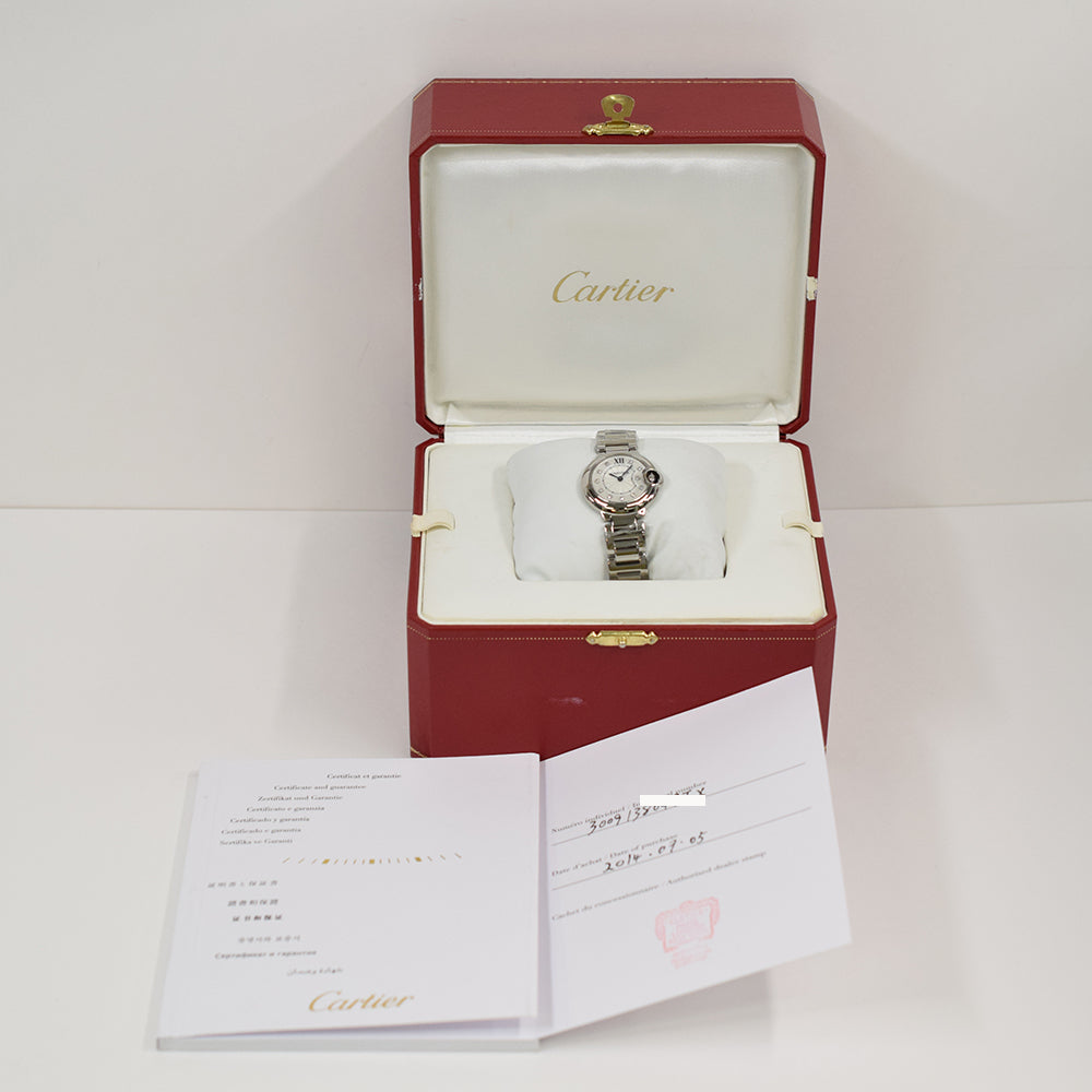 Cartier Ballon Bleu 28mm Steel WE902073 – Silver Dial