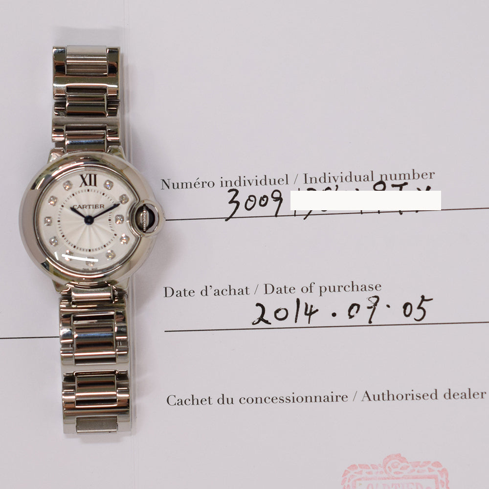 Cartier Ballon Bleu 28mm Steel WE902073 – Silver Dial