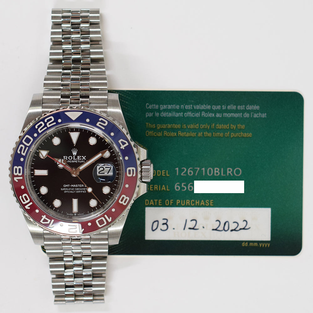 Rolex GMT-Master II 40mm Pepsi Steel 126710BLRO – Pepsi Dial
