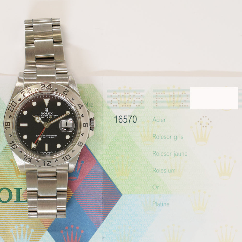 Rolex Explorer II 40mm 16570 – Black Dial