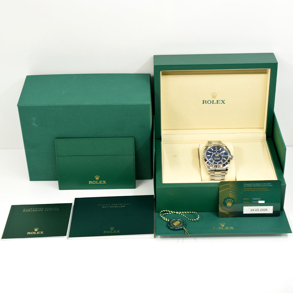 Rolex Sky-Dweller 42mm Steel and White Gold 336934 – Blue Dial