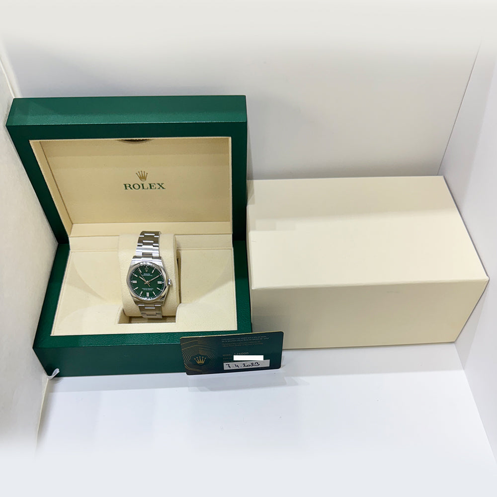 Rolex Oyster Perpetual 36mm Steel 126000 – Green Dial