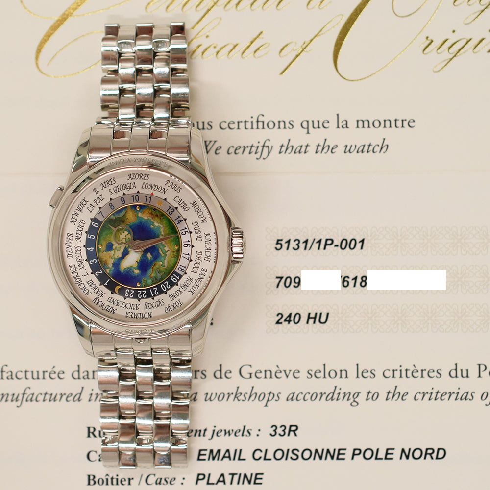 Patek Philippe World Time 39.5mm 5131/1P-001 – White Dial