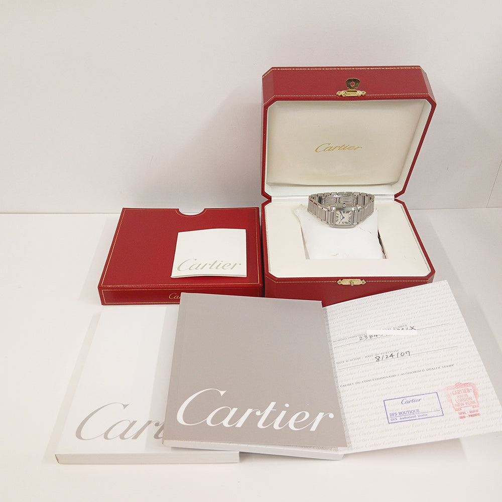 Cartier Tank Française Small Stainless Steel W51008Q3 – Ivory Roman Dial