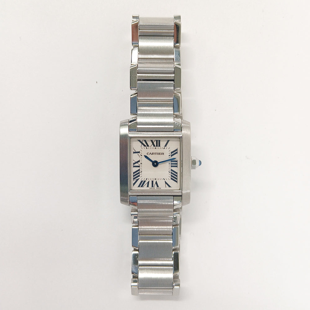 Cartier Tank Française Small Stainless Steel W51008Q3 – Ivory Roman Dial