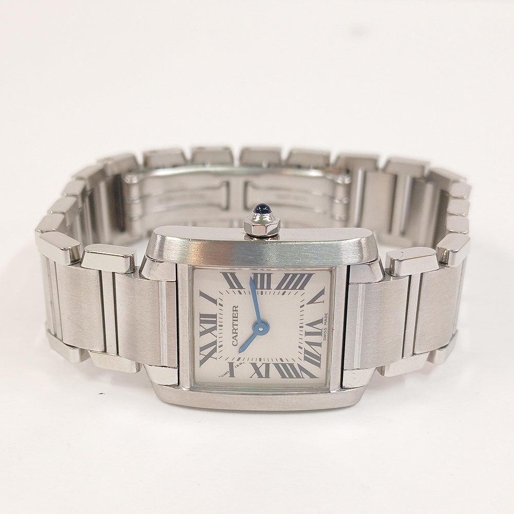 Cartier Tank Française Small Stainless Steel W51008Q3 – Ivory Roman Dial