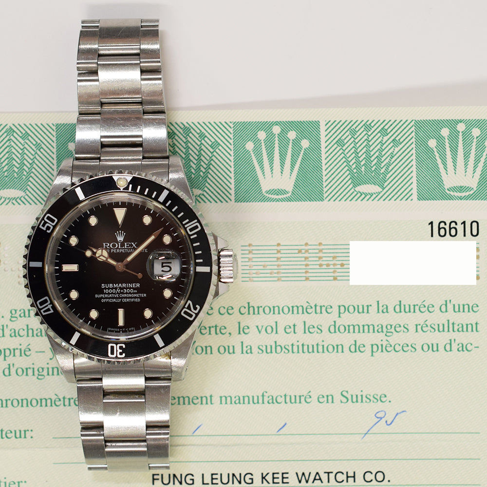 Rolex Submariner Date 40mm 16610 – Black Dial