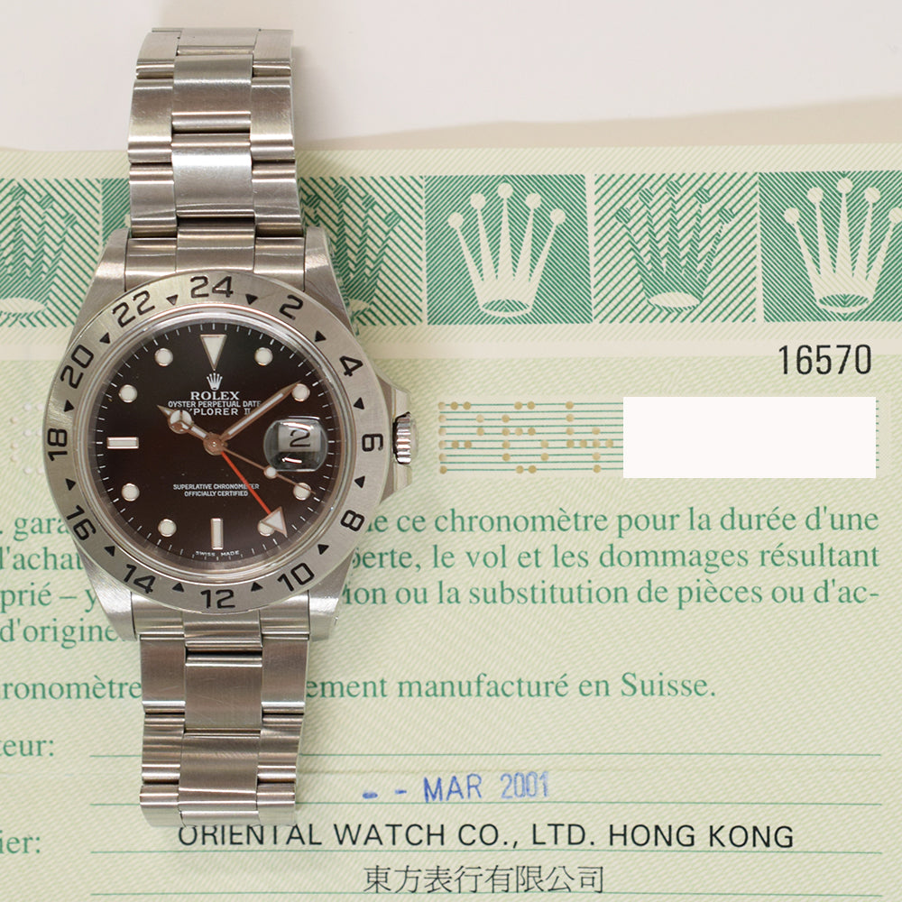 Rolex Explorer II 40mm 16570 – Black Dial