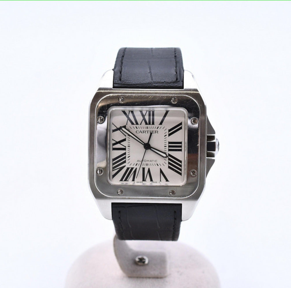 Cartier Santos 100 Large Steel W20073X8 – White Roman Dial