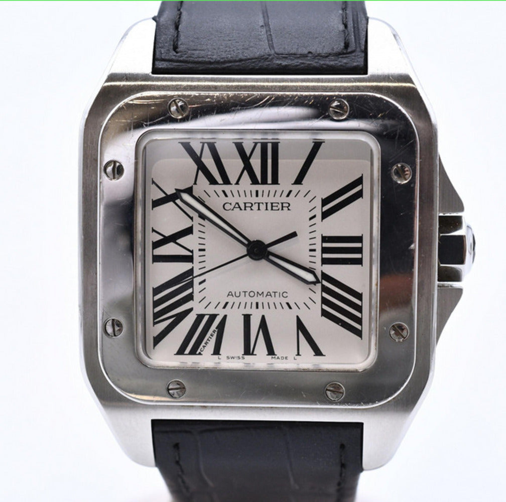 Cartier Santos 100 Large Steel W20073X8 – White Roman Dial