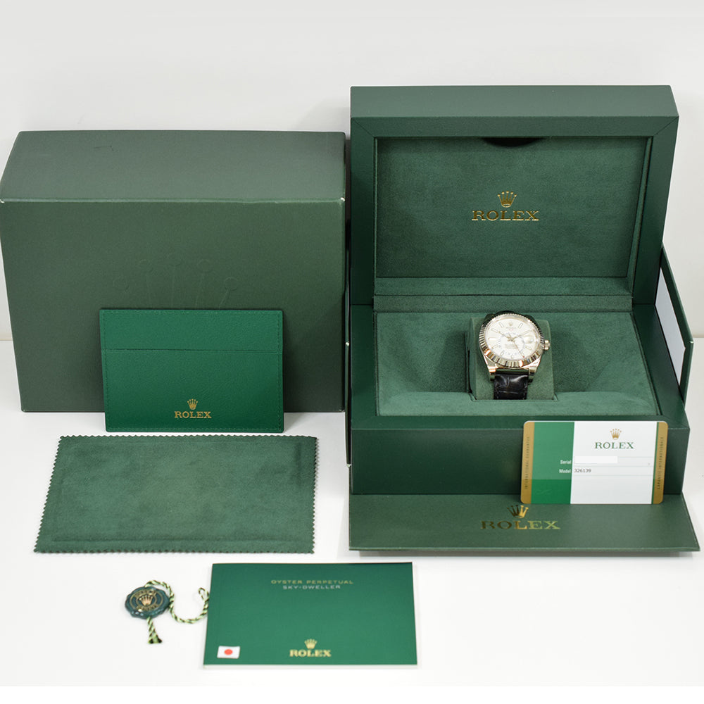 Rolex Sky-Dweller 42mm White Gold 326139 – Silver Dial