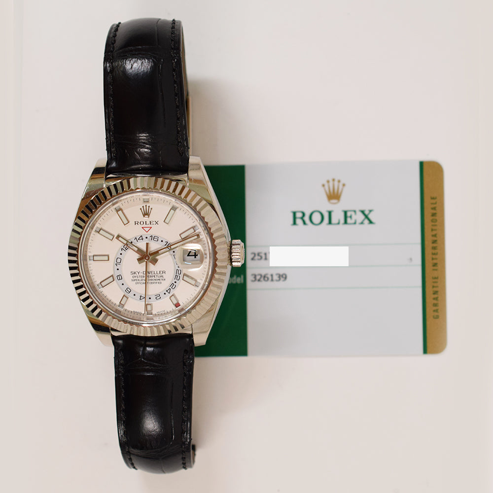 Rolex Sky-Dweller 42mm White Gold 326139 – Silver Dial