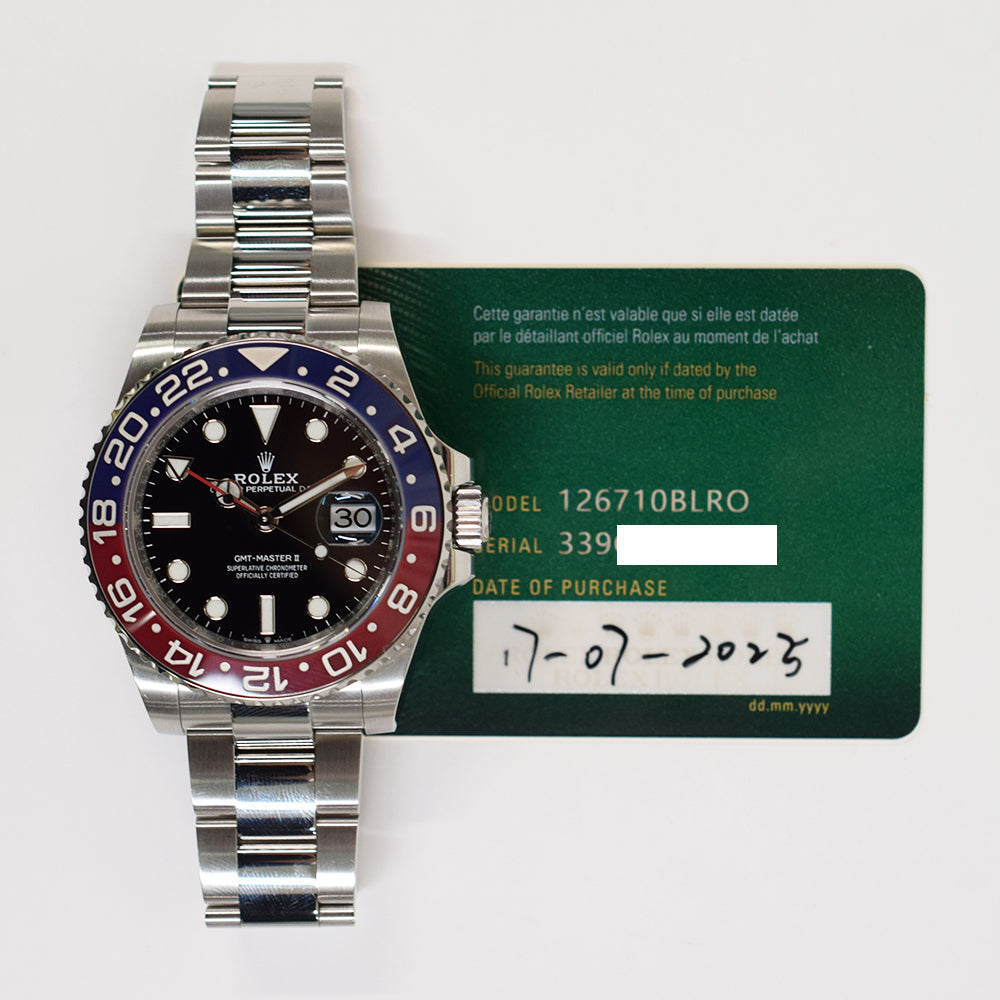 Rolex GMT-Master II 40mm Pepsi Steel 126710BLRO – Pepsi Dial