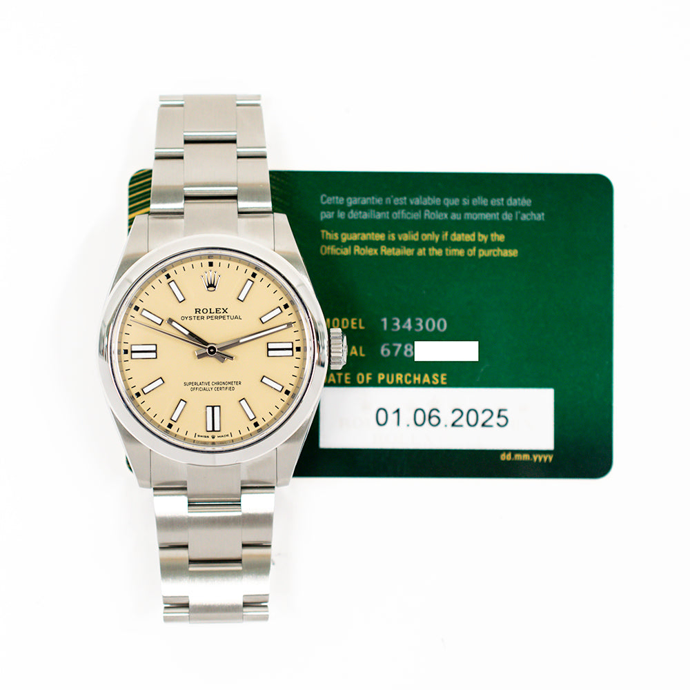 Rolex Oyster Perpetual 41mm 134300 – Beige Dial