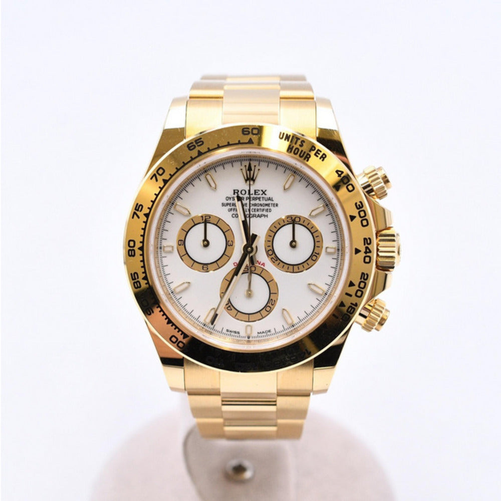 Rolex Cosmograph Daytona 40mm Yellow Gold 126508 – White Dial