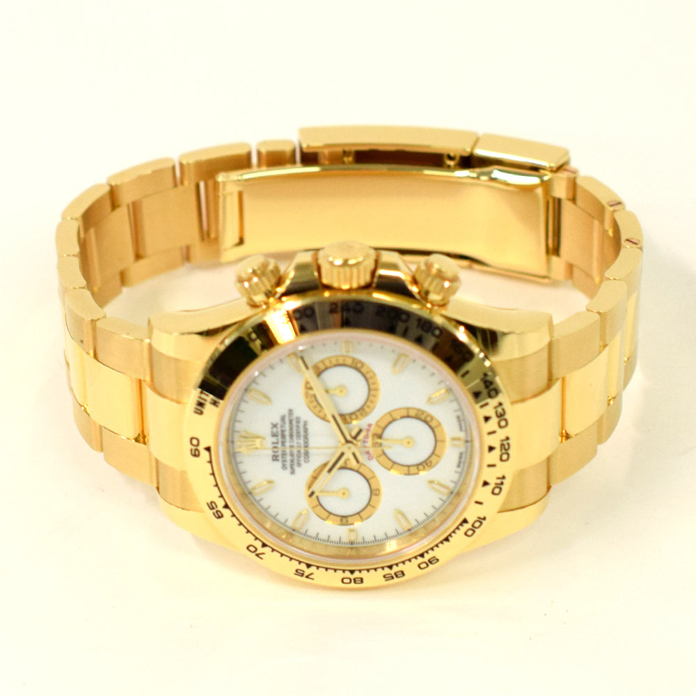Rolex Cosmograph Daytona 40mm Yellow Gold 126508 – White Dial