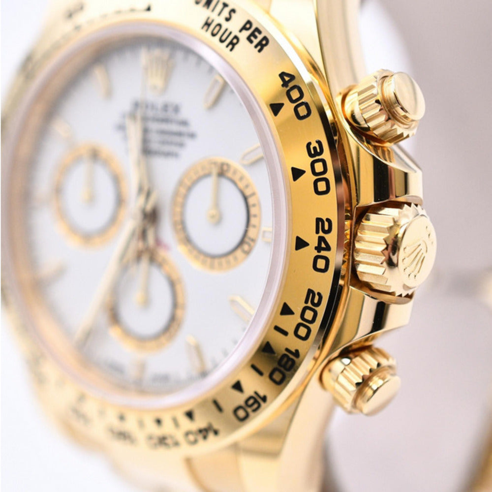 Rolex Cosmograph Daytona 40mm Yellow Gold 126508 – White Dial
