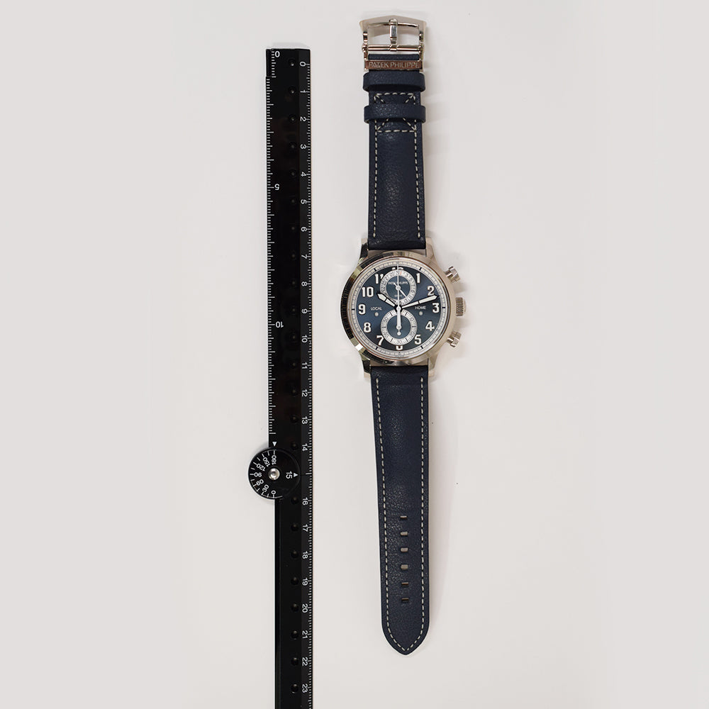 Patek Philippe Calatrava Pilot Travel Time Chronograph 42mm 5924G-001 – Blue Arabic Dial