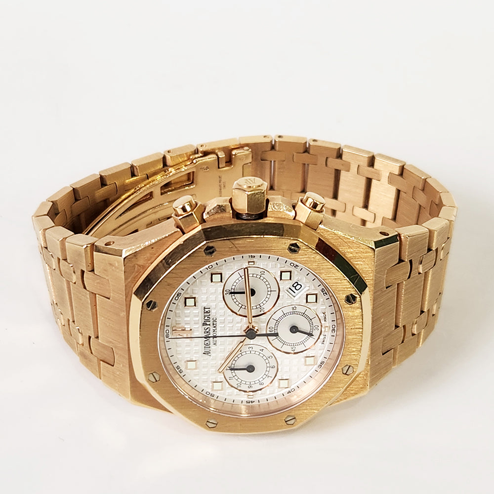 Audemars Piguet Royal Oak Chronograph 39mm Rose Gold 25960OR.00.1185OR.01 – White Dial