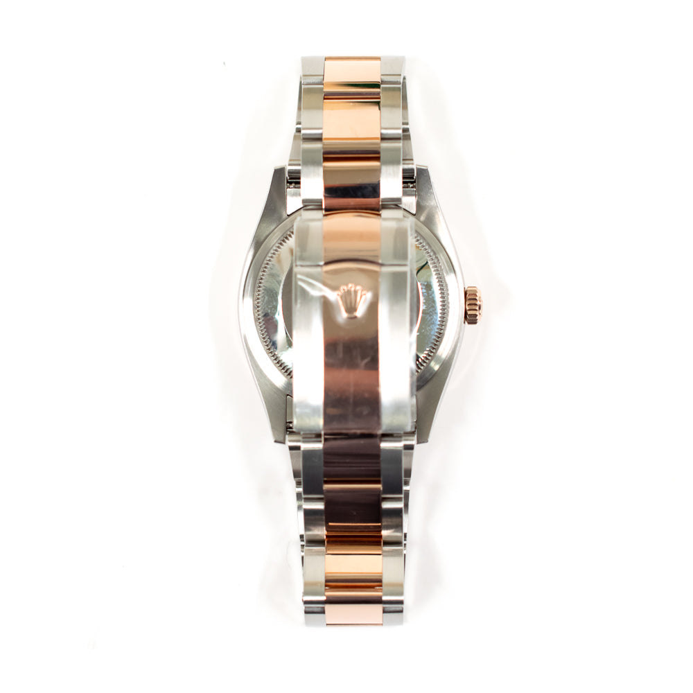 Rolex Datejust 36mm Everose Gold Diamond Bezel 126281RBR – White Dial