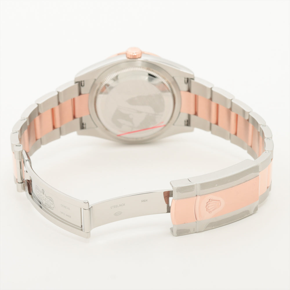 Rolex Datejust 36mm Everose Gold Diamond Bezel 126281RBR – White Dial