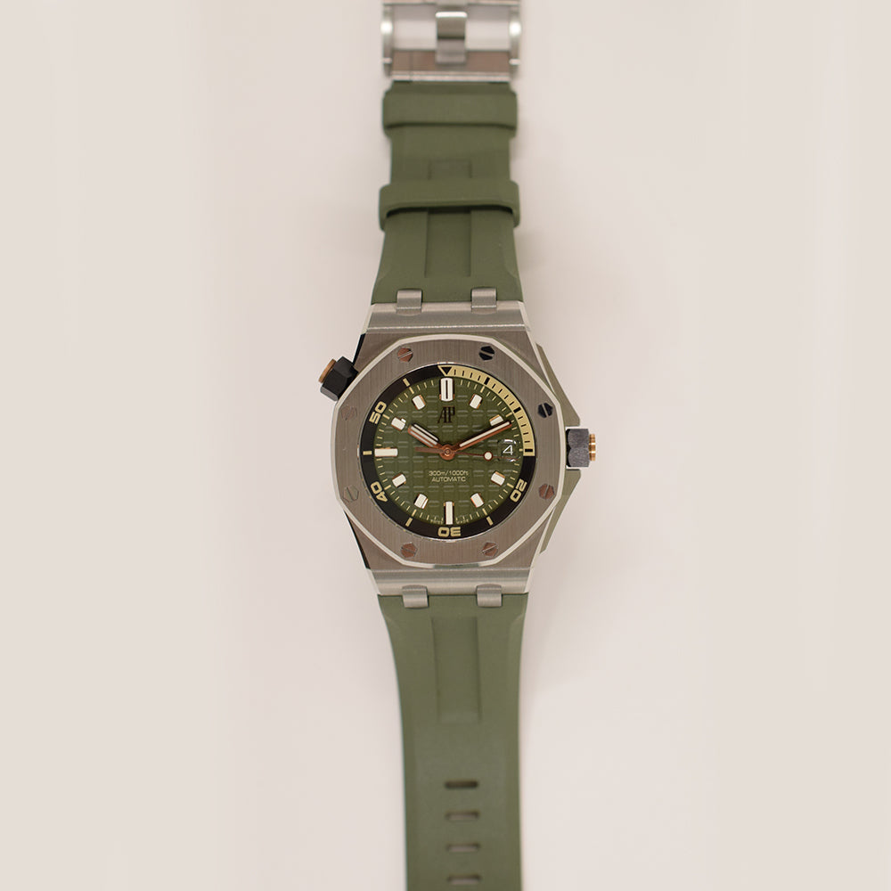 Audemars Piguet Royal Oak Offshore Diver 42mm 15720ST.OO.A052CA.01 – Green Dial