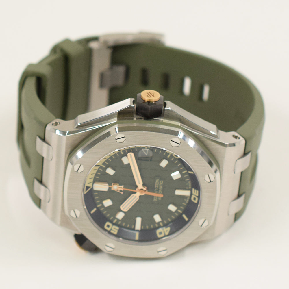 Audemars Piguet Royal Oak Offshore Diver 42mm 15720ST.OO.A052CA.01 – Green Dial