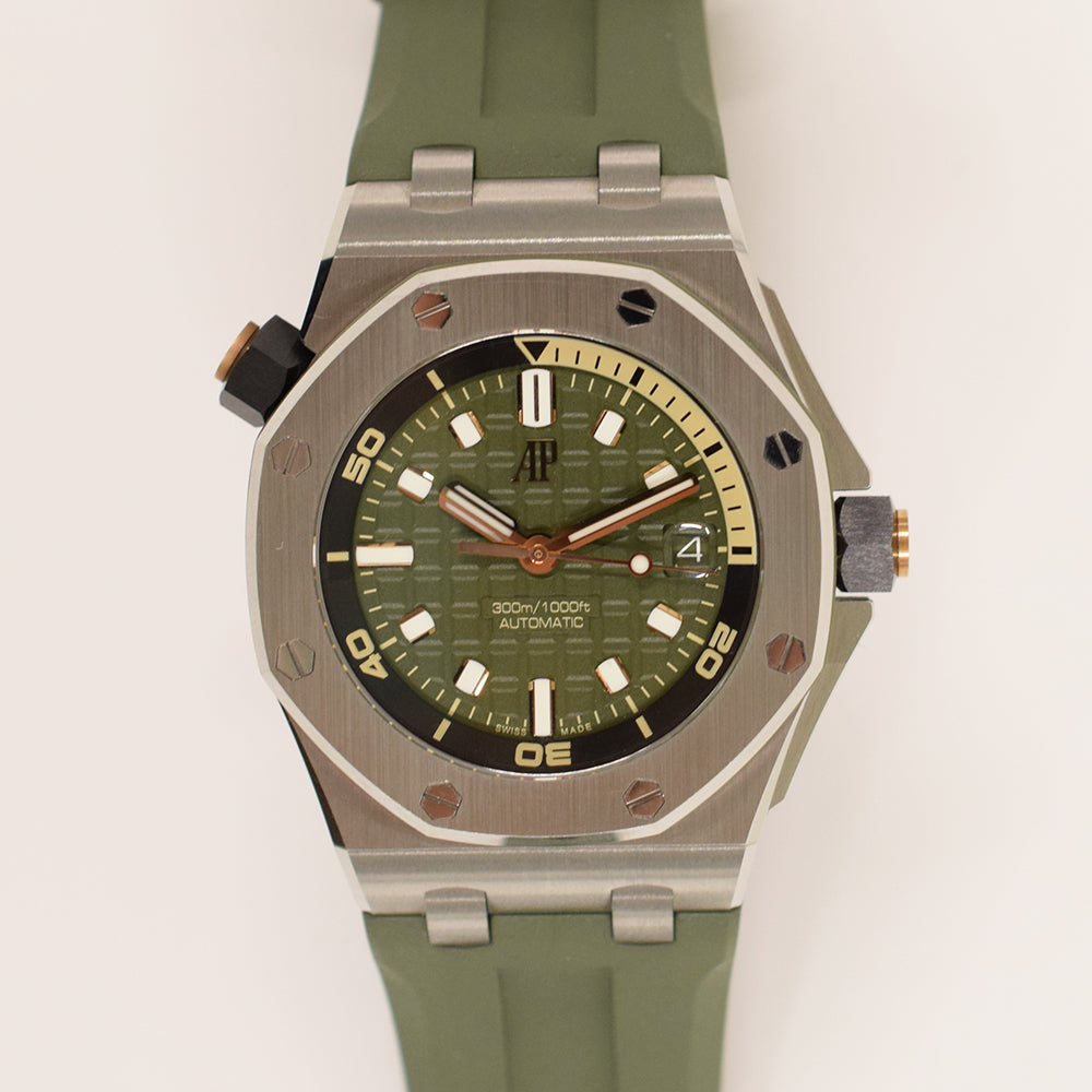 Audemars Piguet Royal Oak Offshore Diver 42mm 15720ST.OO.A052CA.01 – Green Dial