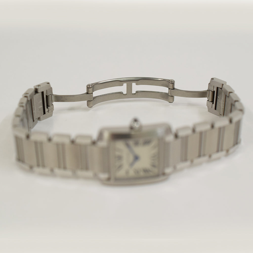Cartier Tank Française Small Stainless Steel W51008Q3 – Silver Roman Dial