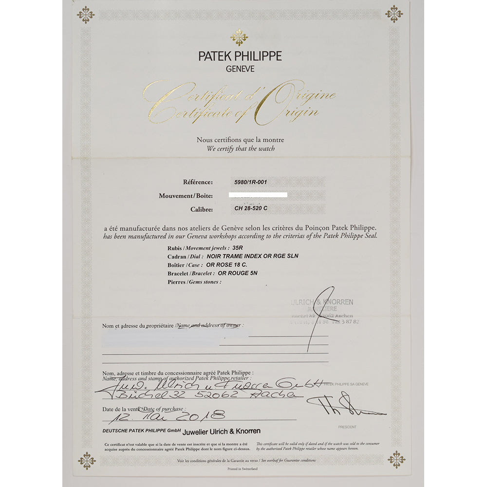 Patek Philippe Nautilus Flyback Chronograph 40.5mm 5980/1R-001 – Black Dial
