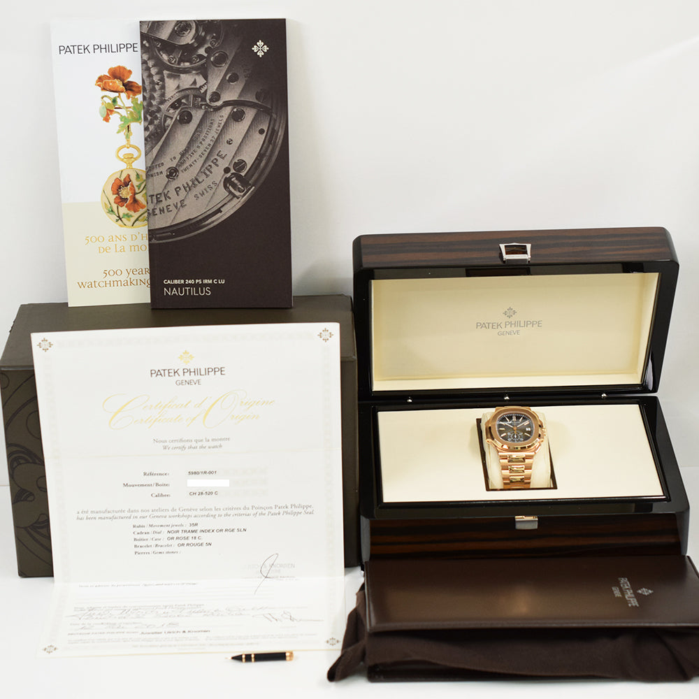 Patek Philippe Nautilus Flyback Chronograph 40.5mm 5980/1R-001 – Black Dial