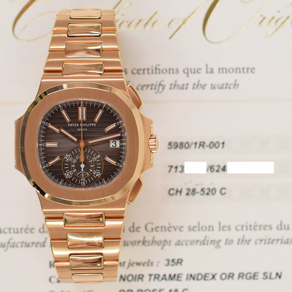 Patek Philippe Nautilus Flyback Chronograph 40.5mm 5980/1R-001 – Black Dial