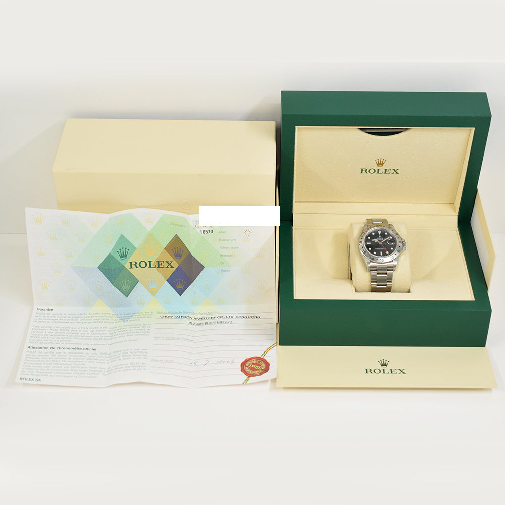 Rolex Explorer II 40mm 16570 – Black Dial
