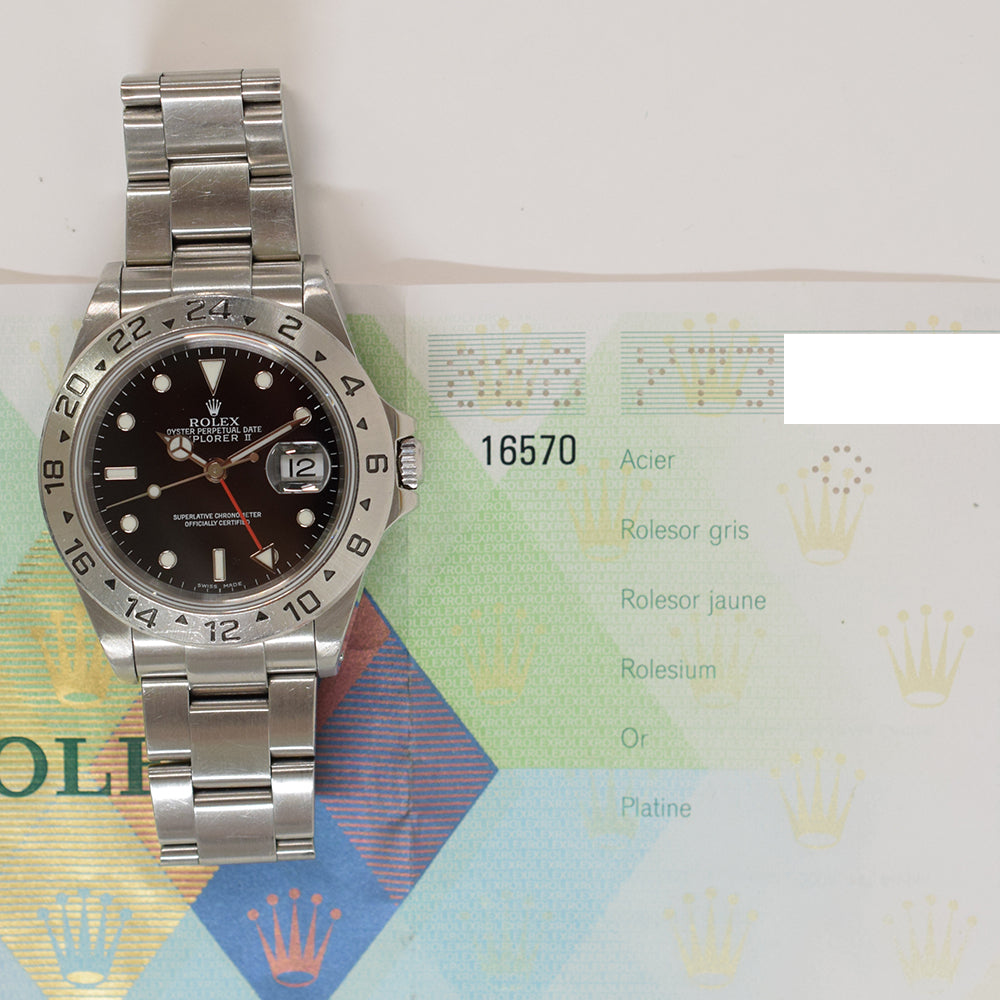 Rolex Explorer II 40mm 16570 – Black Dial