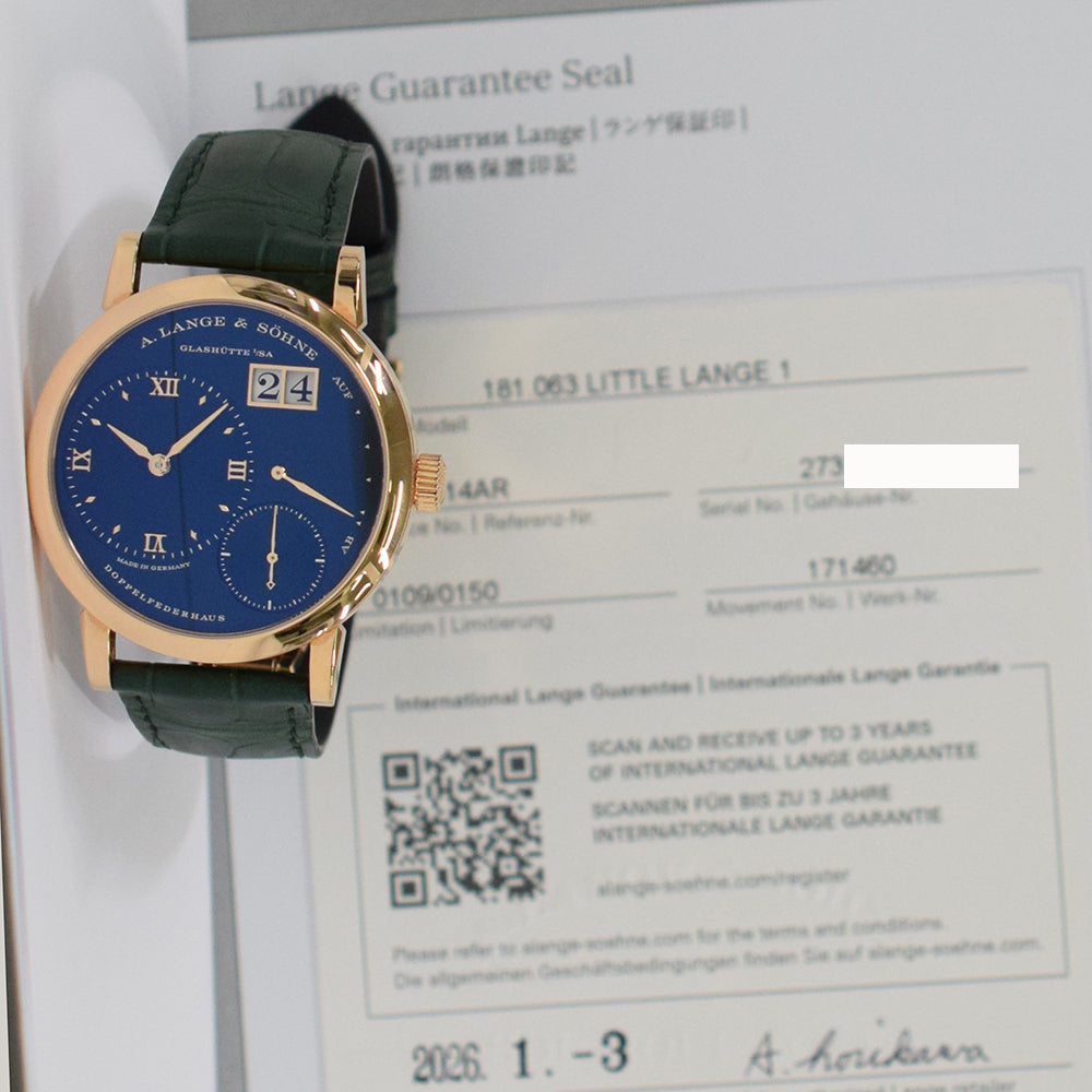 A. Lange & Söhne Little Lange 1 36.8mm 181.063 – Blue Dial