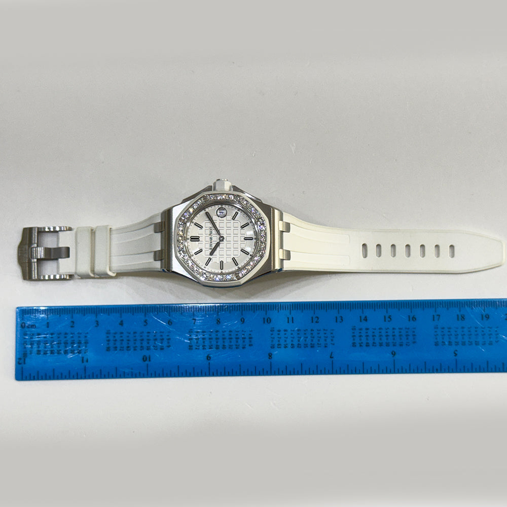 Audemars Piguet Royal Oak Offshore 37mm Diamond Bezel 67540SK.ZZ.A010CA.01 – White Dial