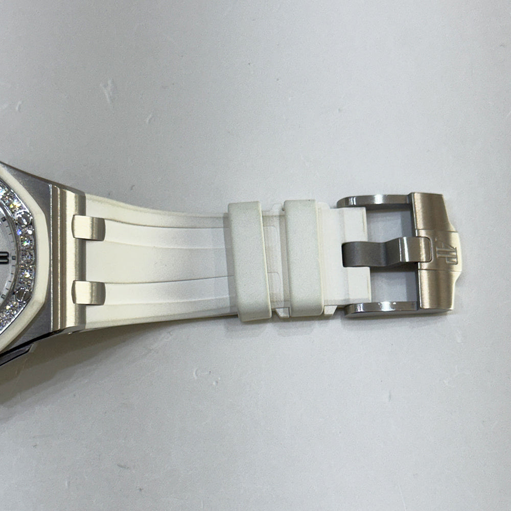 Audemars Piguet Royal Oak Offshore 37mm Diamond Bezel 67540SK.ZZ.A010CA.01 – White Dial