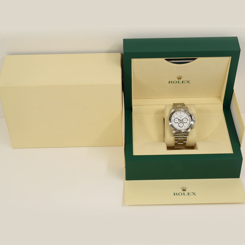 Rolex Daytona 40mm Steel 16520 – White Dial