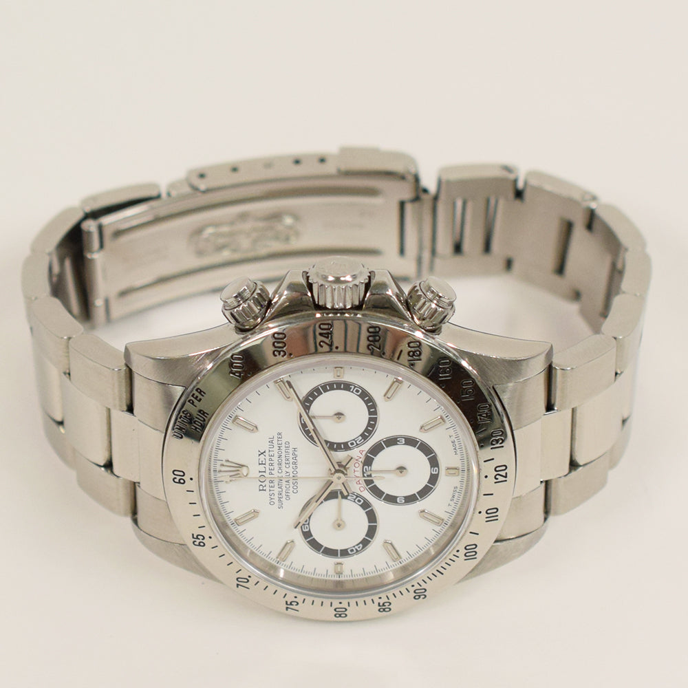Rolex Daytona 40mm Steel 16520 – White Dial