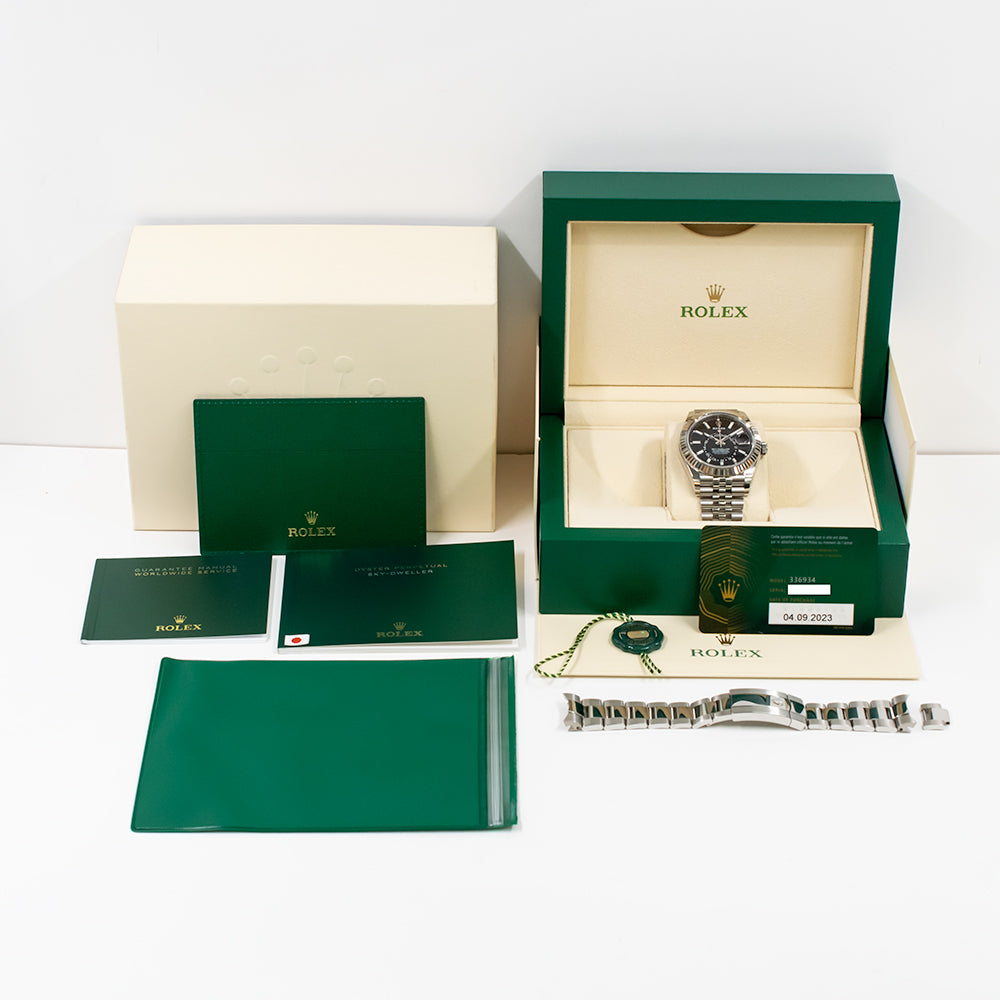 Rolex Sky-Dweller 42mm Steel and White Gold 336934 – Black Dial