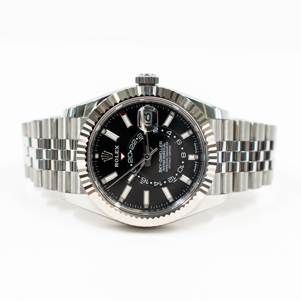 Rolex Sky-Dweller 42mm Steel and White Gold 336934 – Black Dial