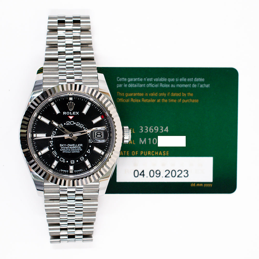 Rolex Sky-Dweller 42mm Steel and White Gold 336934 – Black Dial