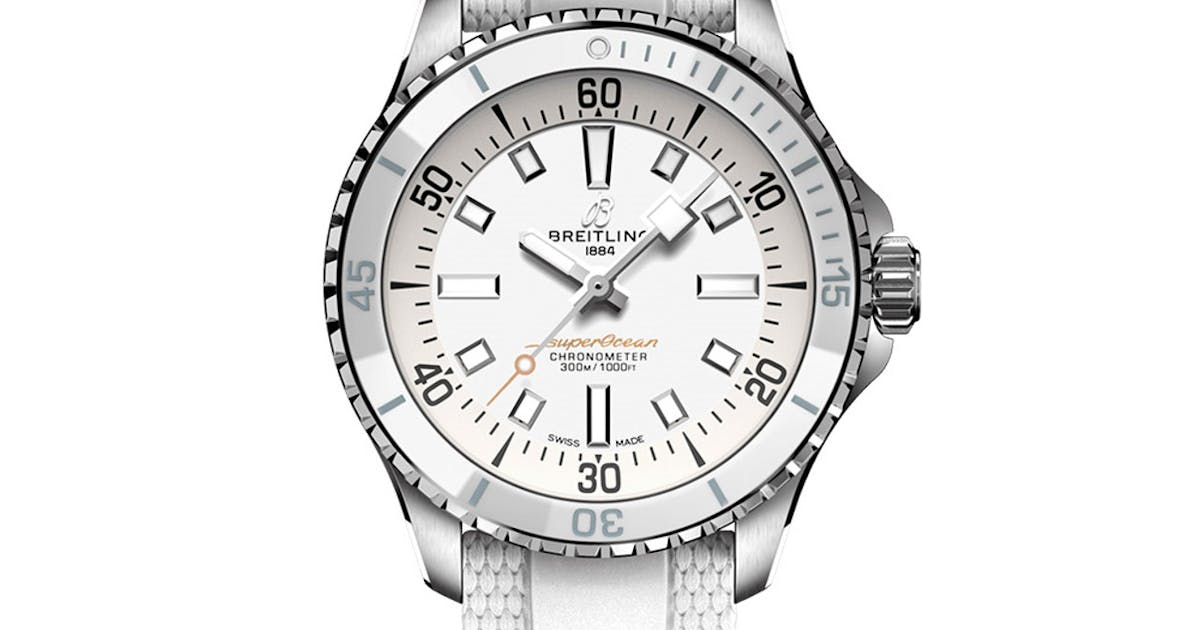 Breitling Superocean Auto 36 White rubber (A17377211A1S1)