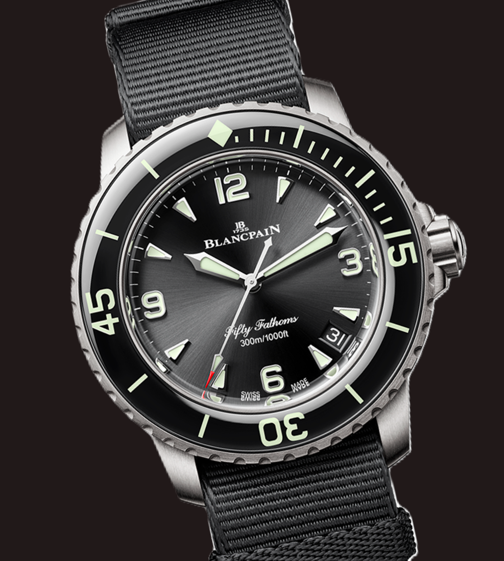 Blancpain Fifty Fathoms Automatique NATO Pin Buckle Strap (5010-12B30-NABA)