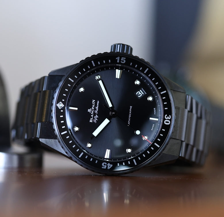 Blancpain Fifty Fathoms Ceramic Sunburst Blue (5000A-0140-01S)