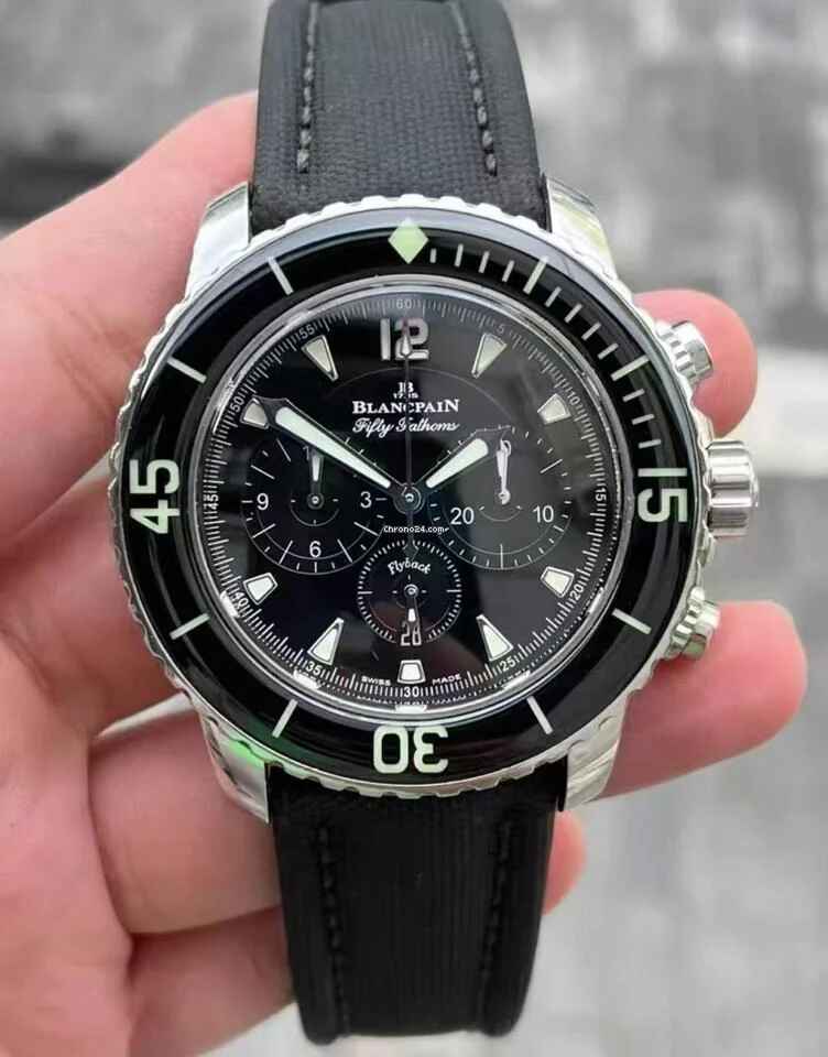 Blancpain Fifty Fathoms Chronographe Flyback Black 45mm Steel Automatic (5085F-1130-52B)